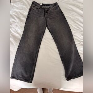 TAILORED* Zara TRF BAGGY LOW RISE DENIM - Gray wash